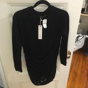 Black knitted long sleeve